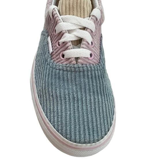 Vans Sneaker Girls Corduroy Era Pastel Color Block Skate Shoes Size US Kids 4 - Picture 3 of 11